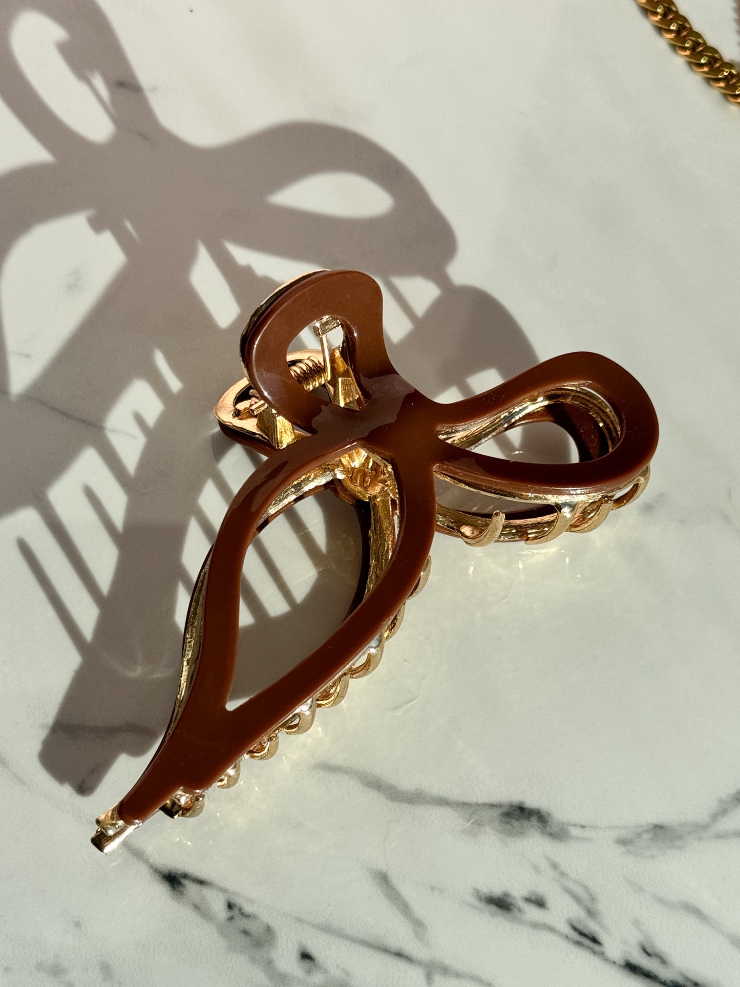 Golden Darling Bow | Claw Clip