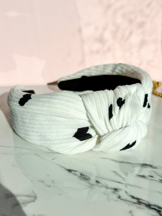 Funny Valentine Knotted Headband