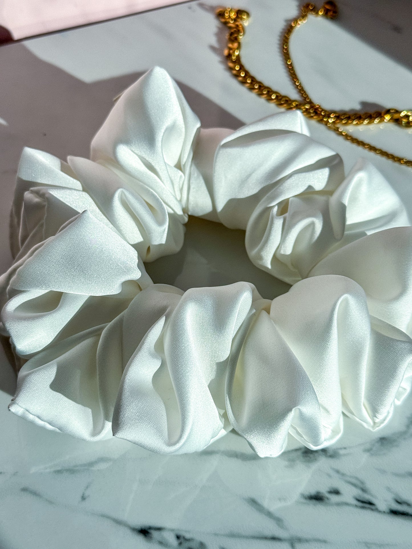 Ivory Glow Scrunchie