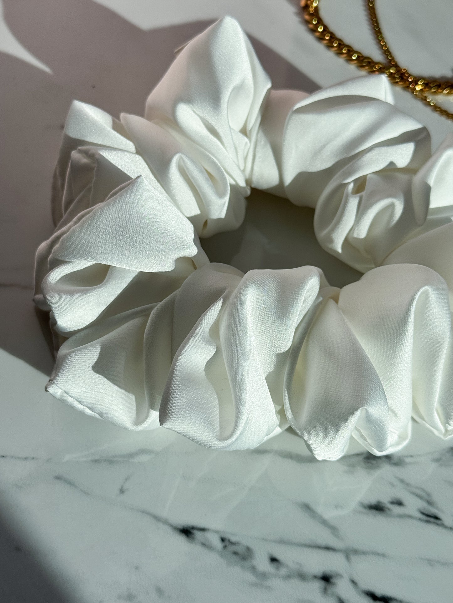 Ivory Glow Scrunchie