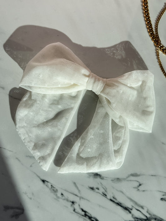 Lace + Love Bow Clip