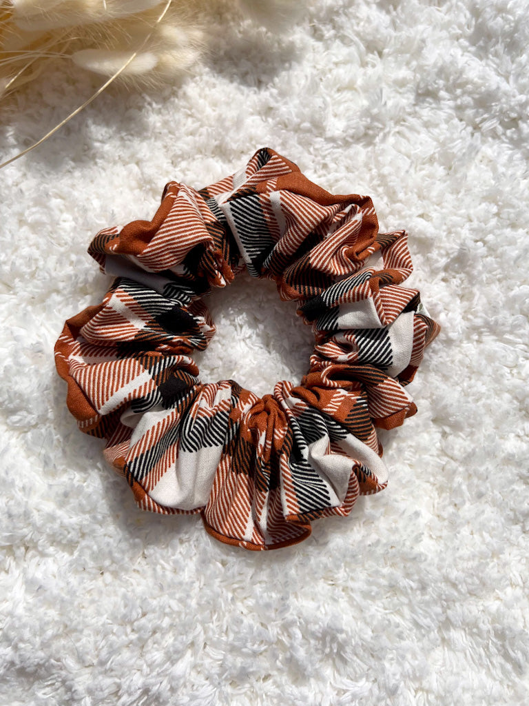 Chai Latte Plaid | Classic Scrunchie