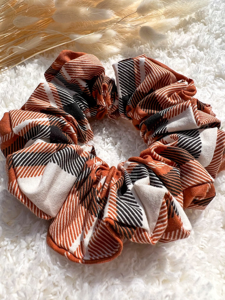 Chai Latte Plaid | Classic Scrunchie