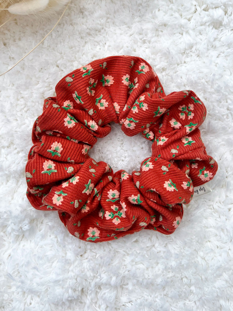 Pumpkin Spice Floral | Classic Scrunchie
