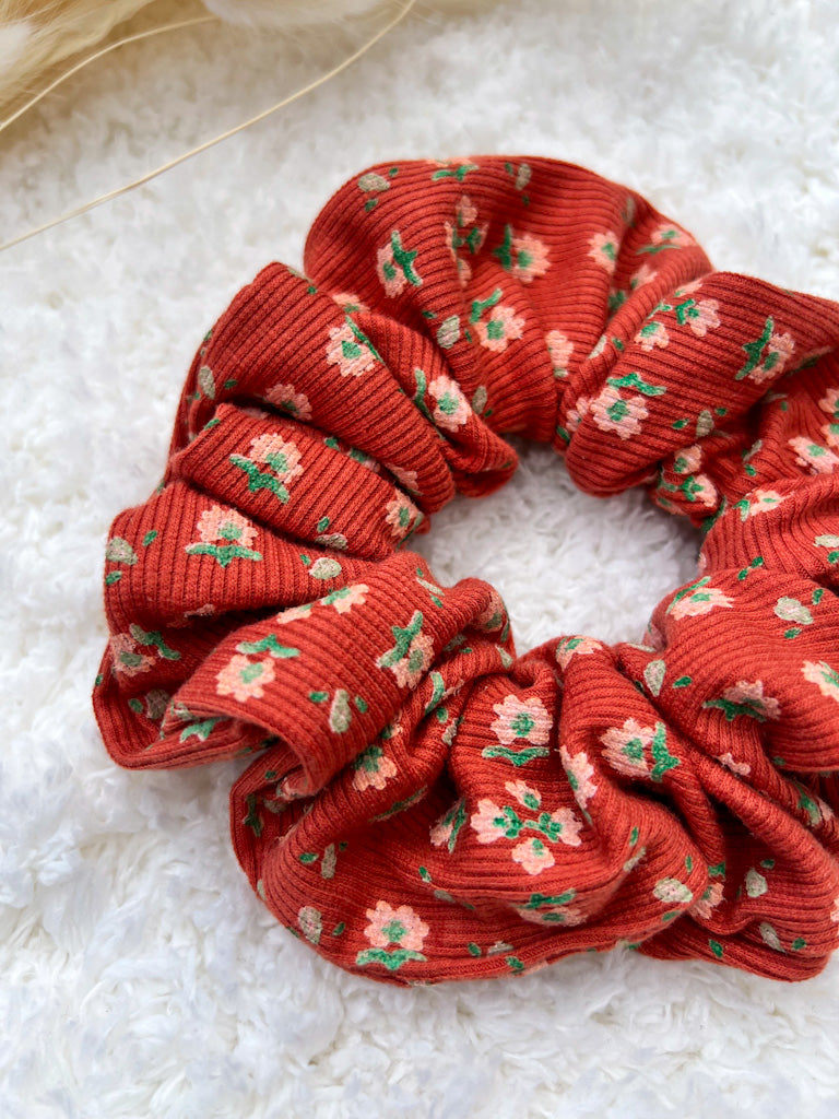 Pumpkin Spice Floral | Classic Scrunchie