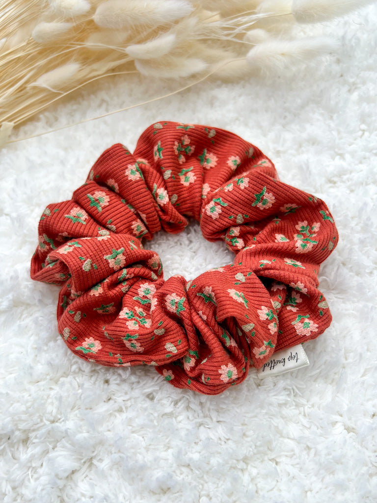 Pumpkin Spice Floral | Classic Scrunchie
