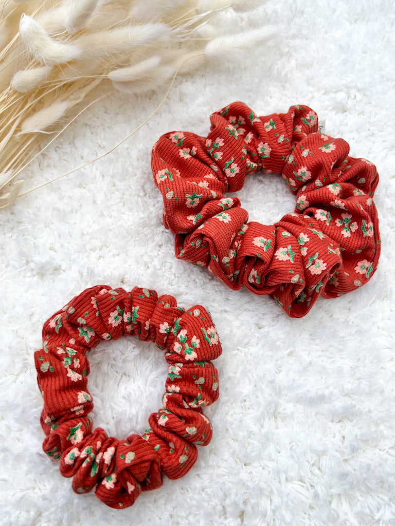 Pumpkin Spice Floral | Skinny Scrunchie