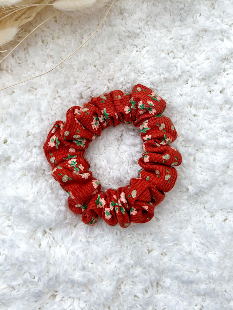 Pumpkin Spice Floral | Skinny Scrunchie