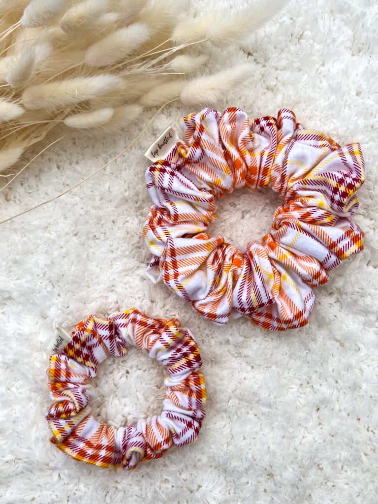 Pumpkin Plaid | Classic Scrunchie