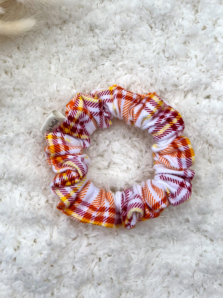 Pumpkin Plaid | Skinny Scrunchie