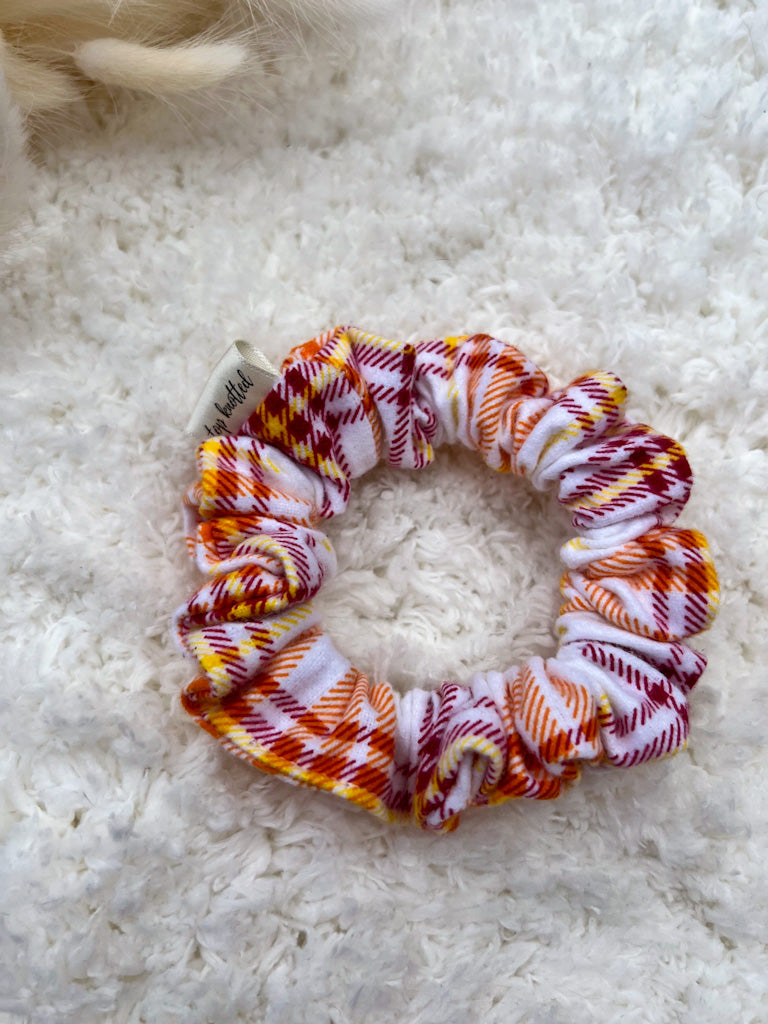 Pumpkin Plaid | Skinny Scrunchie