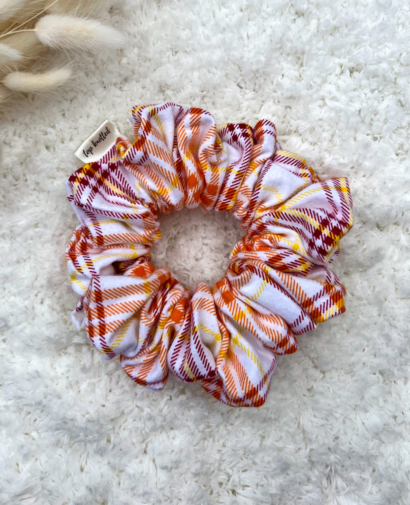 Pumpkin Plaid | Classic Scrunchie
