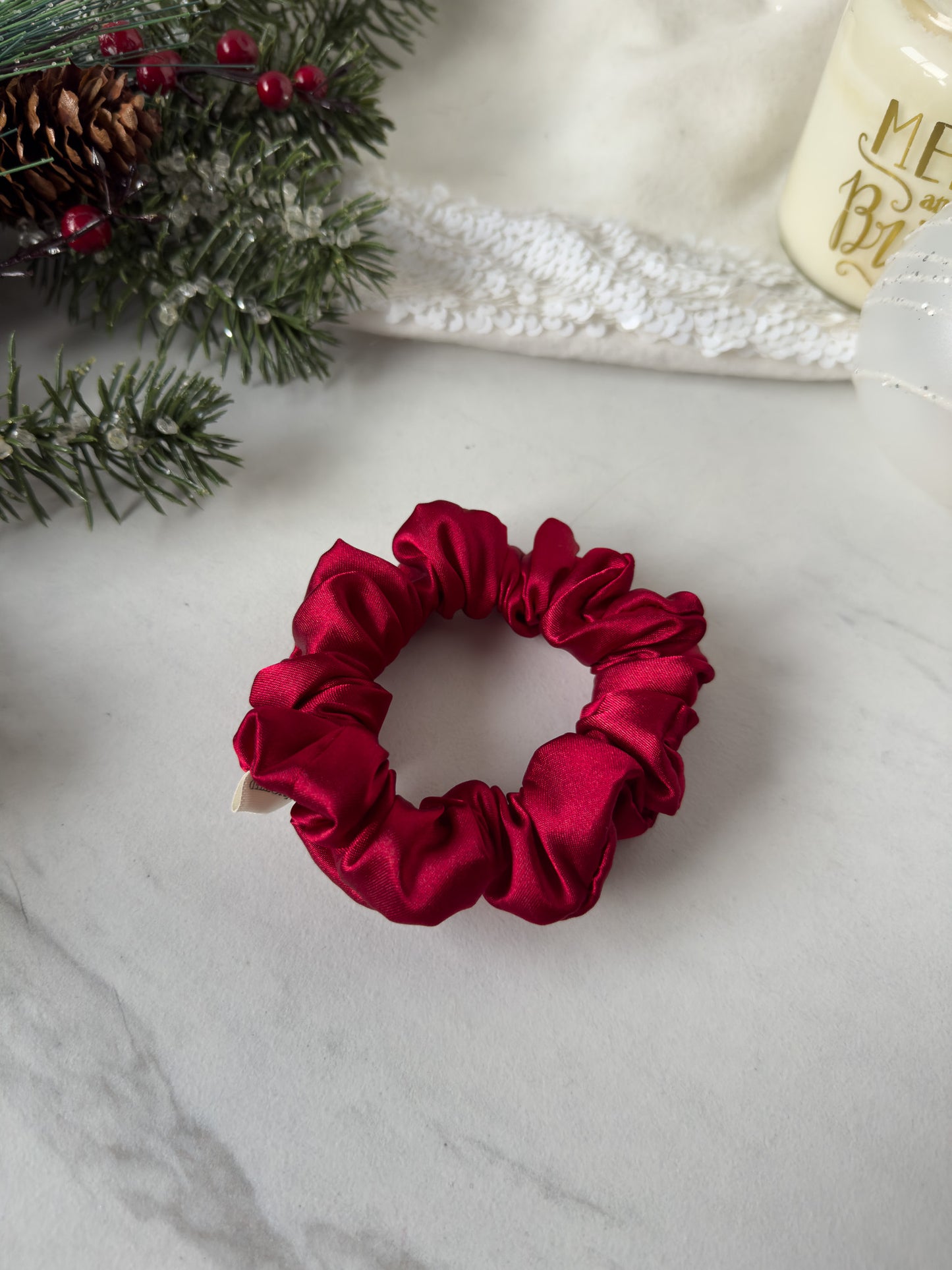 Cranberry Scrunchie