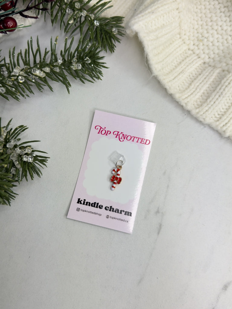 Candy Cane Kindle Charm