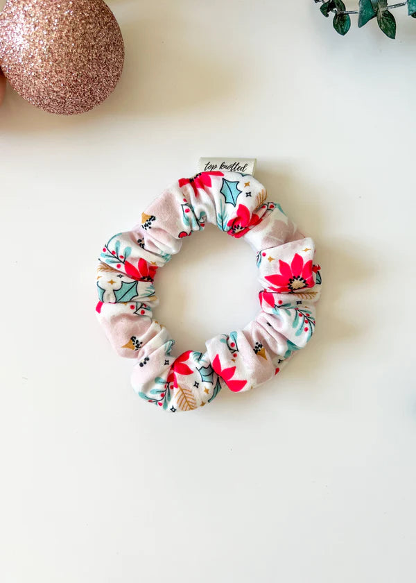 Frosted Florals Scrunchie