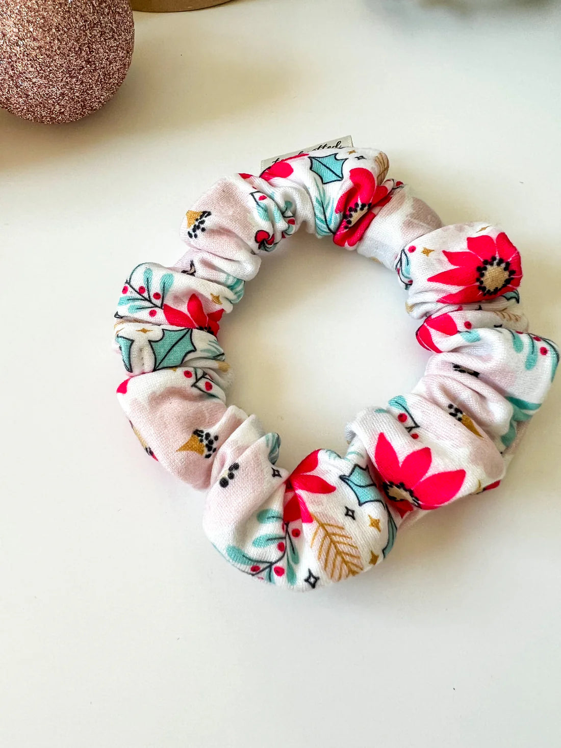 Frosted Florals Scrunchie