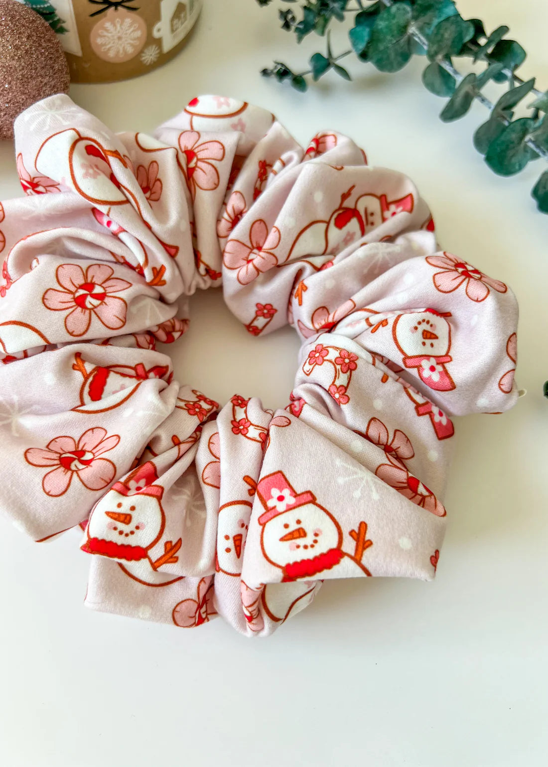 Floral Frosty Scrunchie