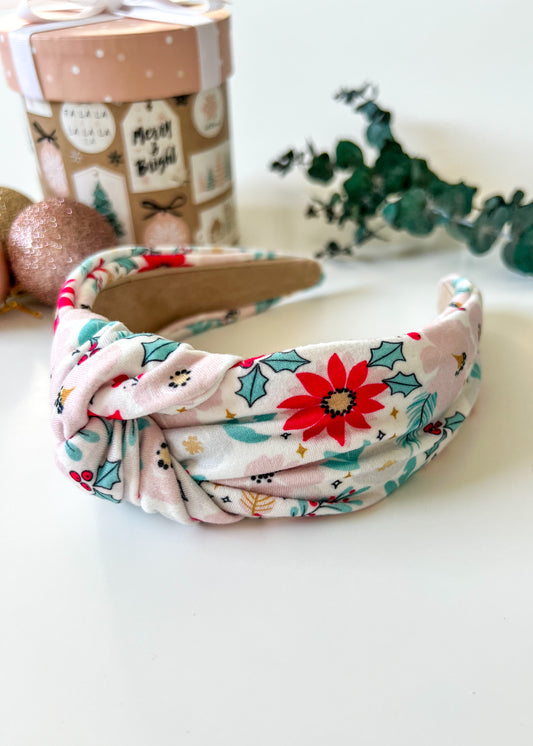 Frosted Florals Knotted Headband