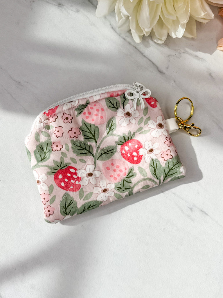 Blush Berry Mini Wallet Keychain