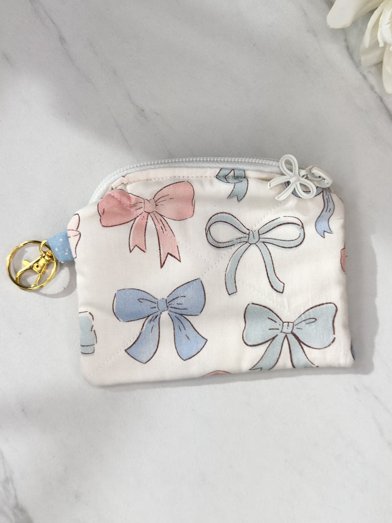 Bow Bliss Mini Wallet Keychain