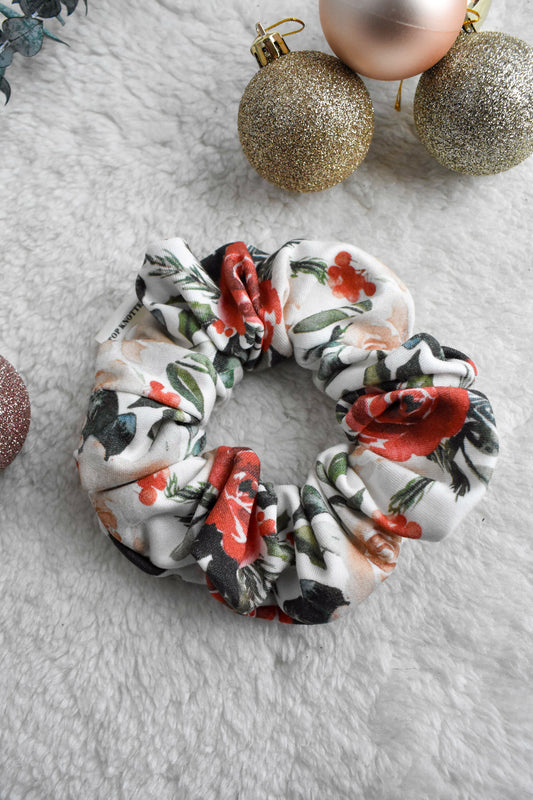 Winter Rose Scrunchie