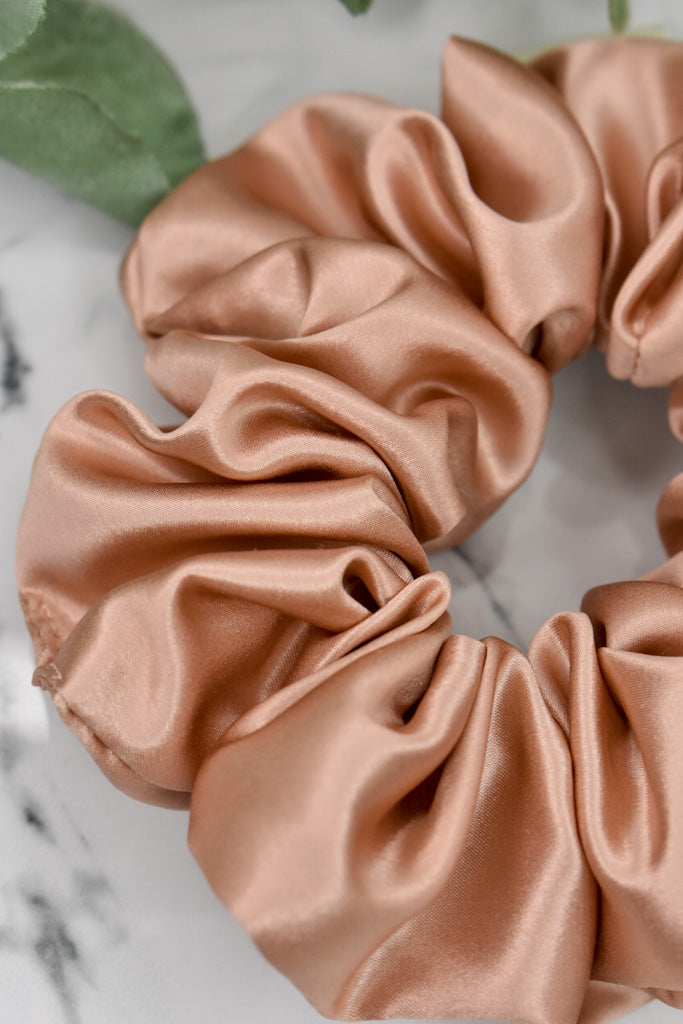 Peach Perfection Silk Scrunchie
