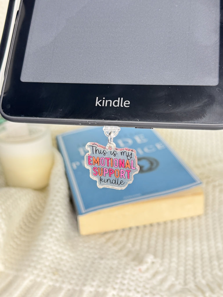 Emotional Support Kindle  Kindle Charm