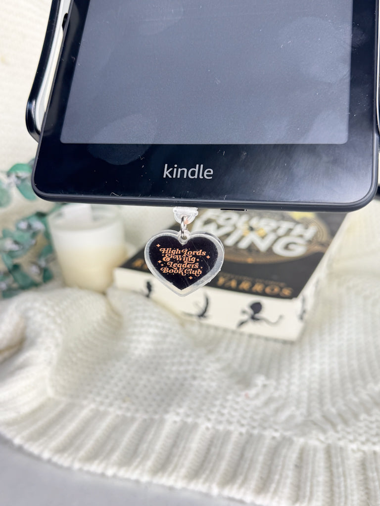 High Lords & Wing Leaders Book Club Kindle Charm