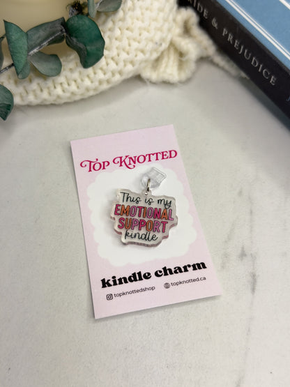 Emotional Support Kindle  Kindle Charm