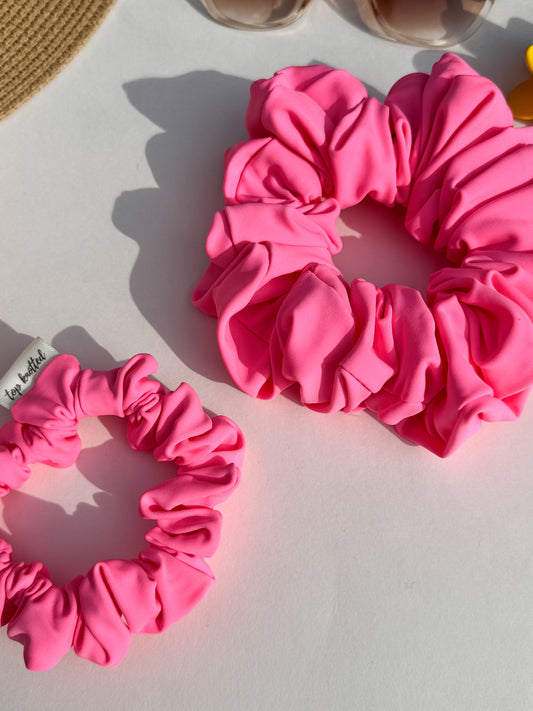 Pool Party Pink Swim Scrunchie