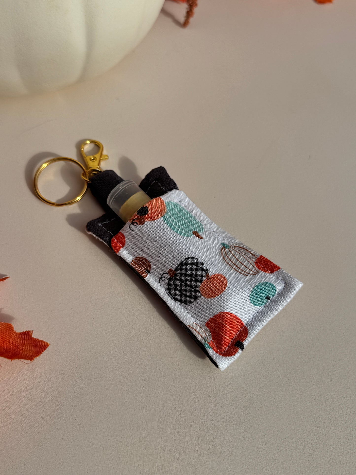 Pumpkin Dreams Lip Balm Keychain