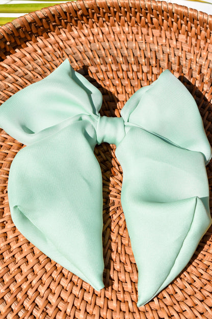 Mint Meadows Bow Clip