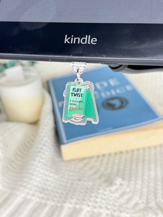 Plot Twist I Bought More Books Kindle Charm