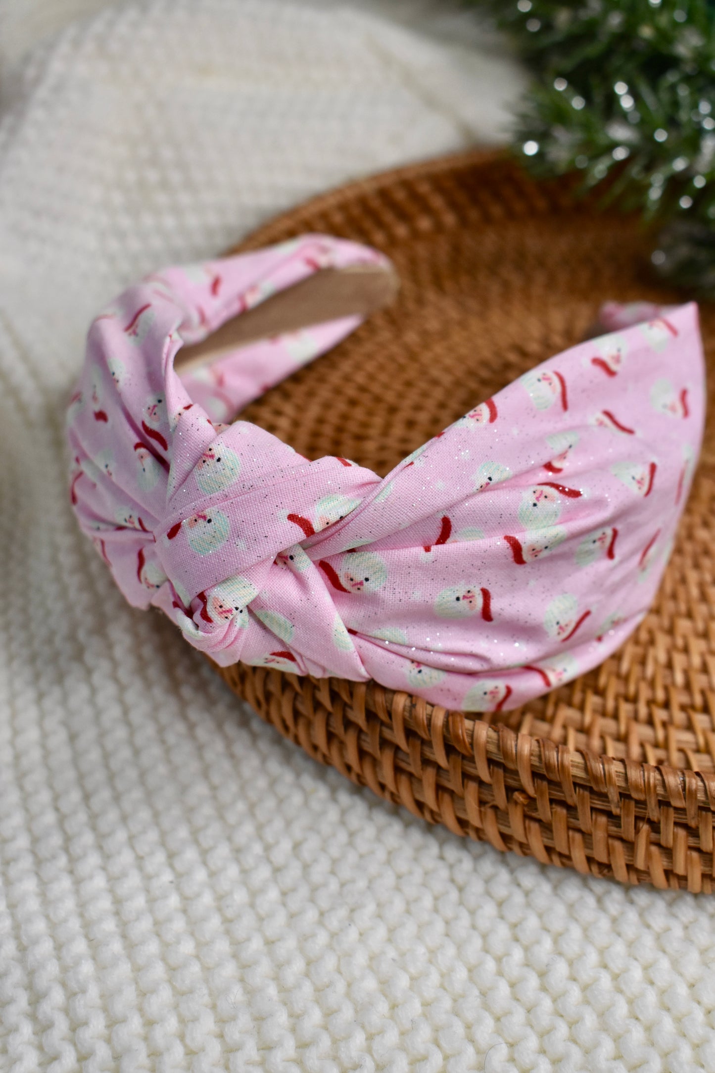 Cotton Candy Santa | Knotted Headband