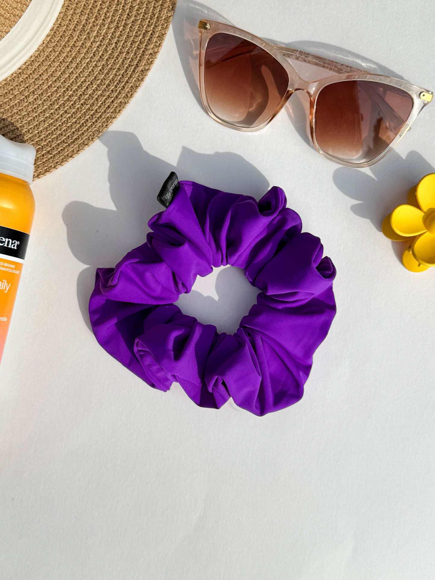 Purple Rain Swim Scrunchie