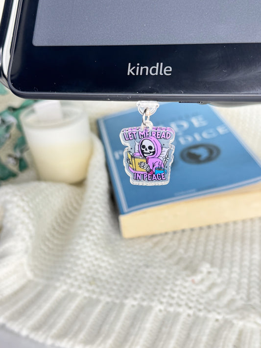 Let Me Read In Peace Kindle Charm