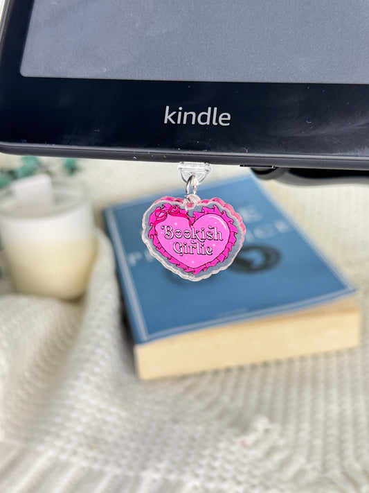 Bookish Girly Kindle Charm