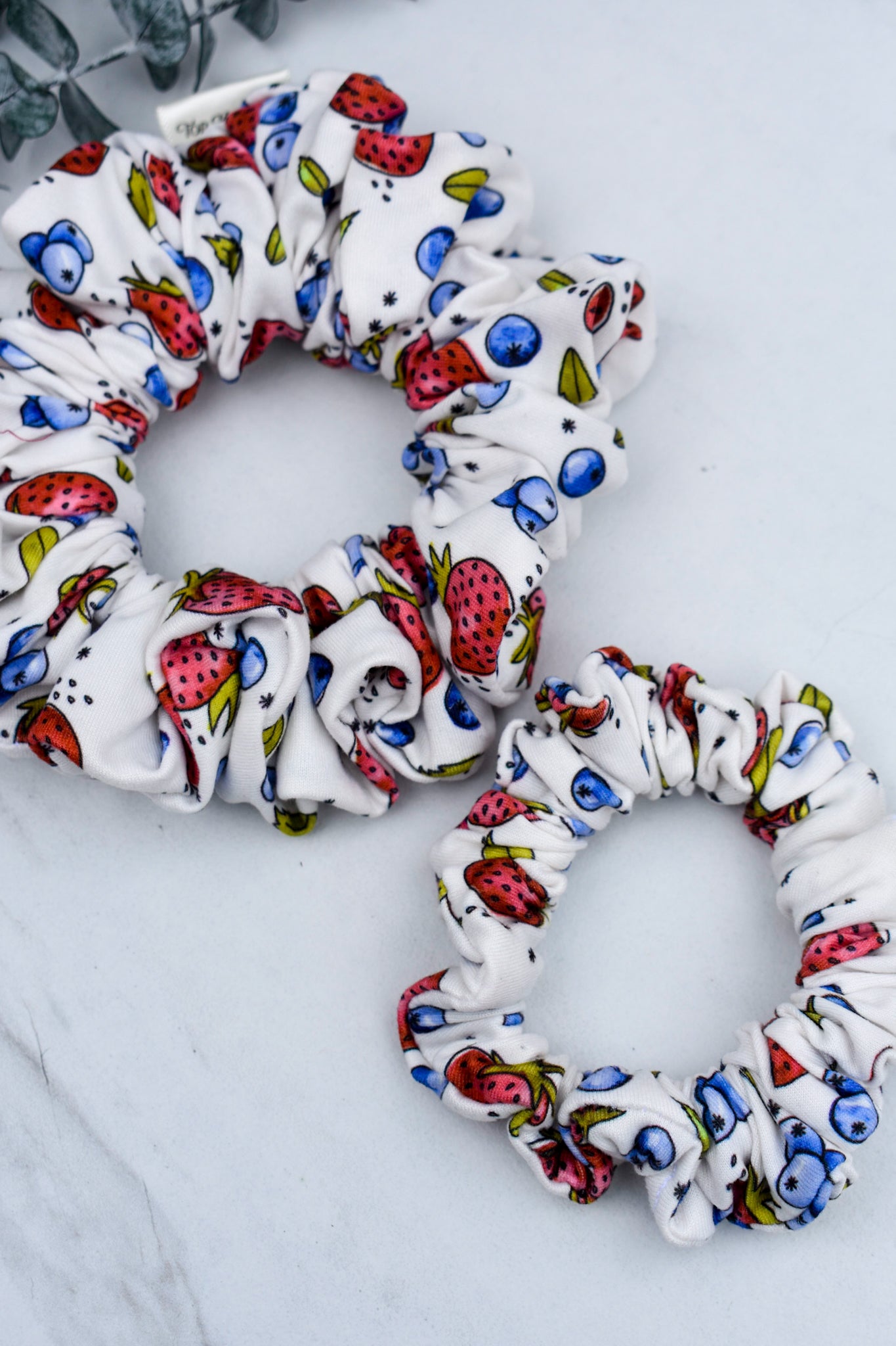 Berries + Cream Scrunchie