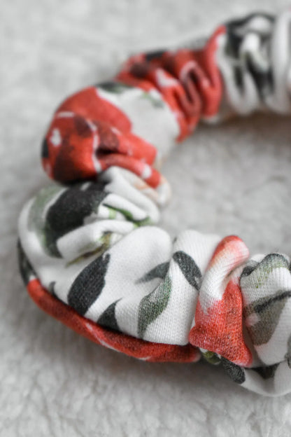 Winter Rose Scrunchie