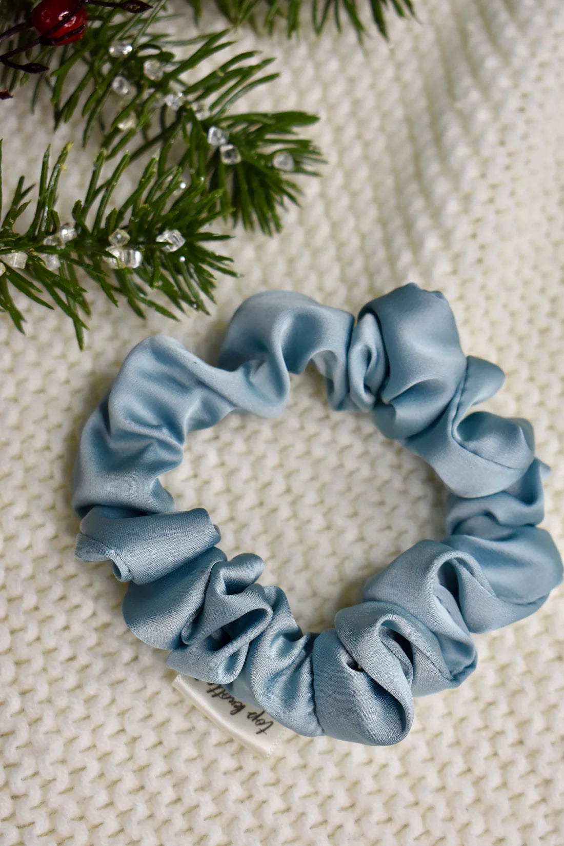 Ice Blue Scrunchie