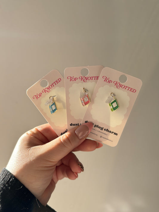 Booked Kindle & USB-C Dust Plug Charm