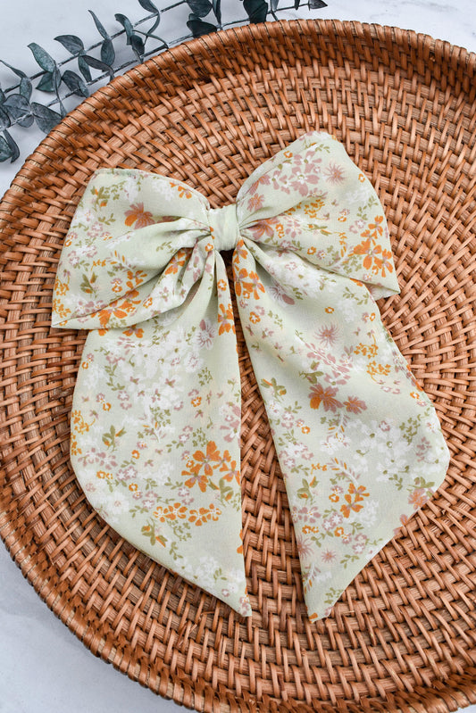Sage Whisper Bow Clip