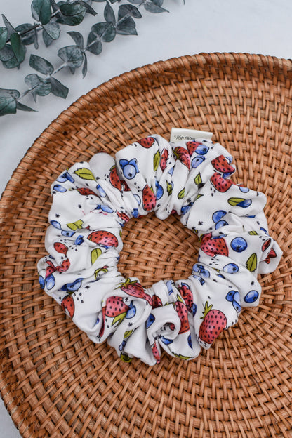 Berries + Cream Scrunchie