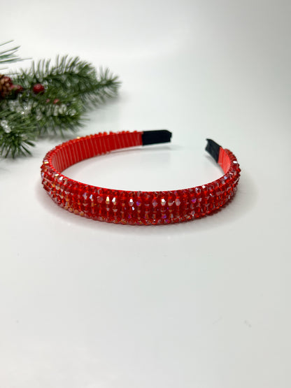 Crimson | Skinny Jewel Headband