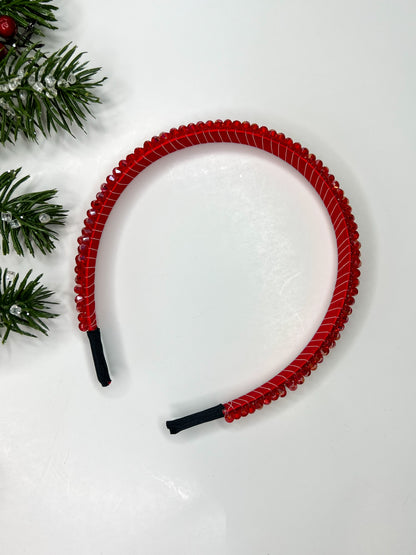 Crimson | Skinny Jewel Headband