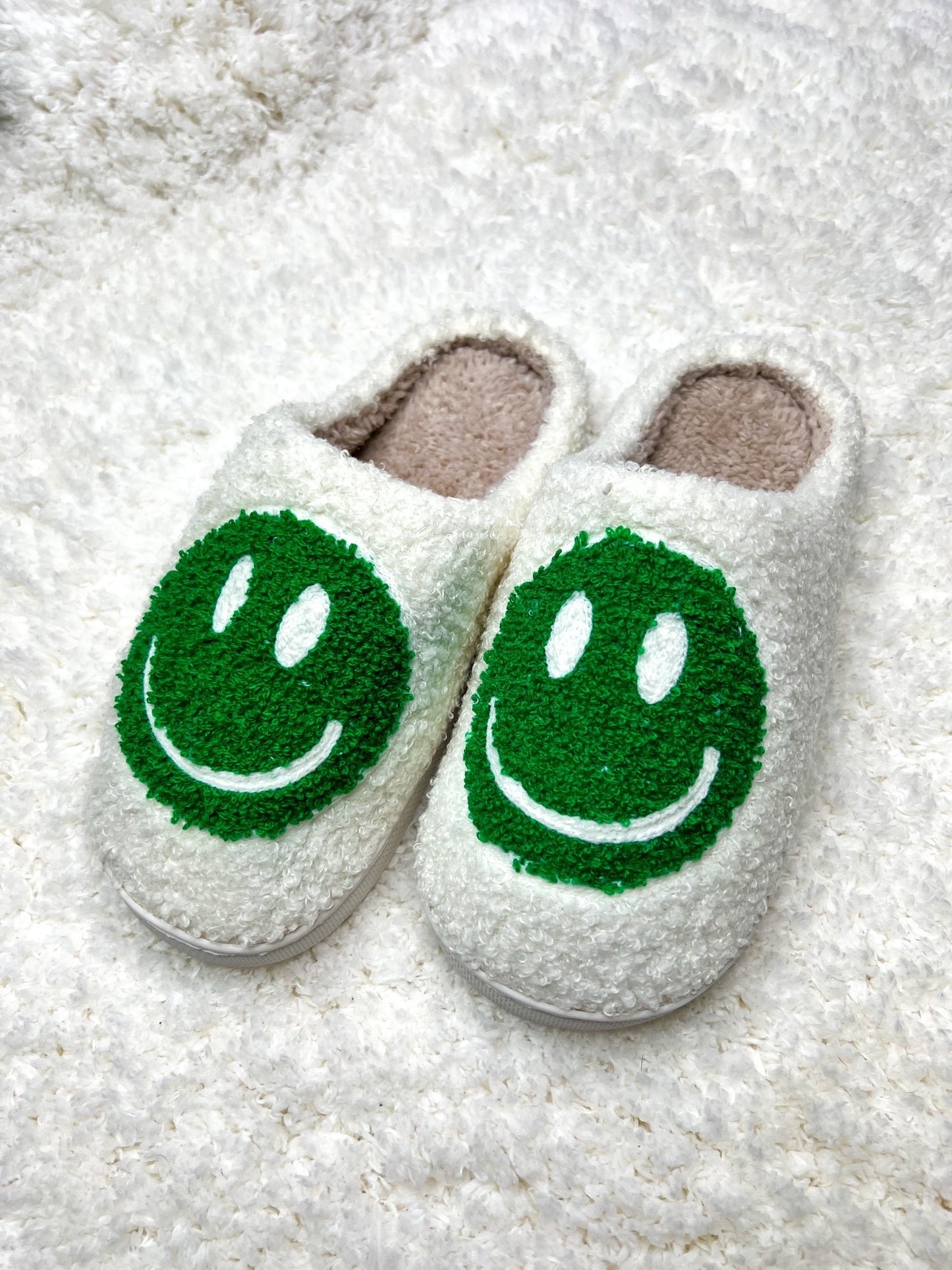 Spruce Green Smile Slippers