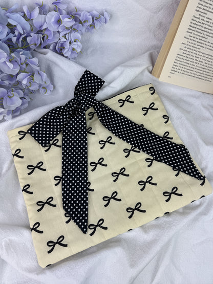 Coquette Charm Quilted Book Sleeve