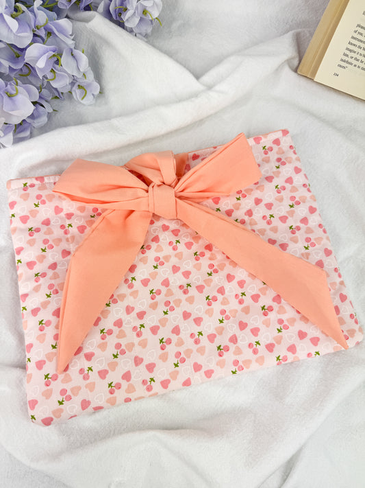 Cherry Daydreams Quilted Book Sleeve