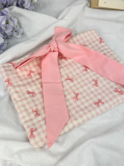 Pink Picnic Quilted Book Sleeve