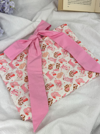 Cowgirl Cutie Quilted Book Sleeve